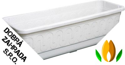 Truhlík samozavlažovací Fantazie - grani t 80 cm