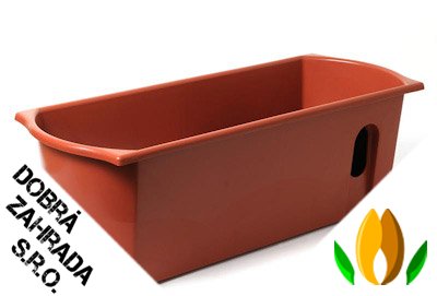 Truhlík samozavlažovací Flora - teracota 60 cm