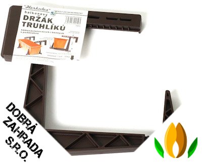 Držák na truhlík balkon - Herkules hnědý