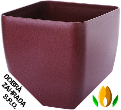 Obal Brussels Square - 22x22 cm burgundy