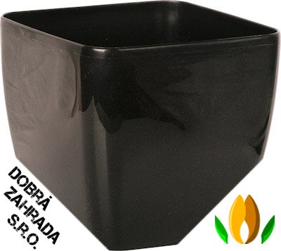 Obal Brussels Diamond square - 16x16 cm metallic black