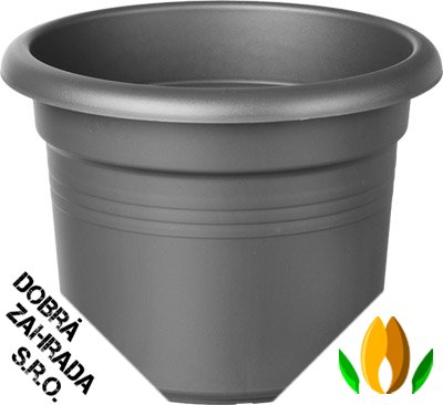 Květináč Provence Cilindro - 40 cm livin g black