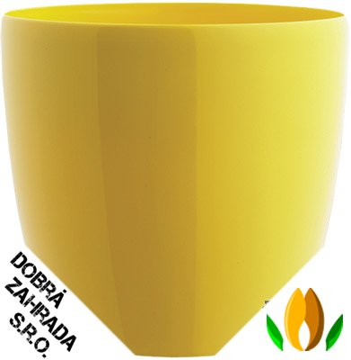 Obal Brussels Diamond Fun - 18 cm intens e yellow