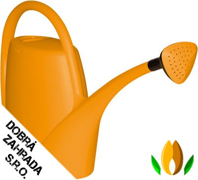 Konev - 2,5 l Spring oranžová s kropítke m