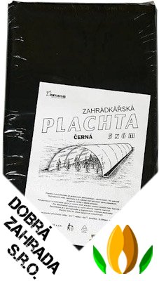 Plachta 5x6 m tl.0,100 regranulát černá