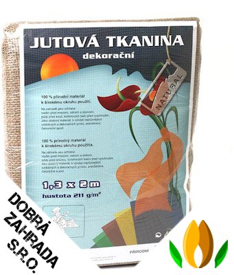 Jutová tkanina - 1,3 x 1 m přírodní