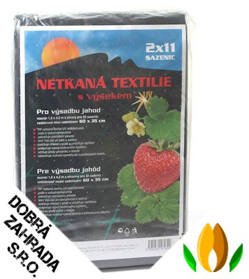 Neotex výsek černý 45g - jahody šíře 1,6 x 4,2 m