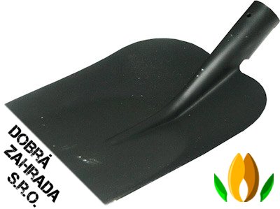 Lopata železná hranatá černá - bez násad y